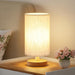 9" Small Table Lamp for Bedroom - Inline Control with 3000K Bulb