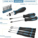 148 Pcs Portable Basic Hand Repair Home Tool Kit Set with Case Blue