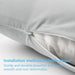 Toddler Pillowcase 2 Pack with Zipper,Silky Soft Microfiber 13" x 18" Kids Travel Pillow Cases,Gray