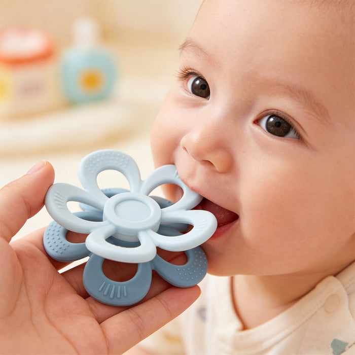 Baby Teething Toys for 3M+, Double Side Butterfly & Flower Teether,BPA Free