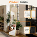 Arched Full Length Mirror, 56"x15" Standing Body Mirror for Wall, Gold