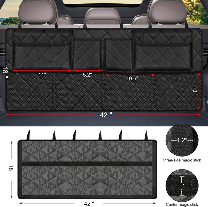 Trunk Organizer, Hanging Backseat Car Storage Bag for SUV (42"*18")