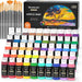 Acrylic Paint, 50 Colors Acrylic Paint Set, 2oz/60ml Bottles, Rich Pigments, Water Proof, Premium for Artists, Beginners