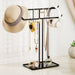 Necklace Holder Stand,Metal Jewelry Organizer for Home Decor,Black