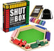 Original Classic Shut The Box Game Wooden Math Dice Board Game 2-6 Players