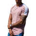 Mens Casual round Curved Hem T-Shirt Men Sport Fashion Short Sleeve T Shirts