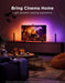 Govee Smart Light Bar, RGBICWW TV Lights for Living Room, Gaming, Black