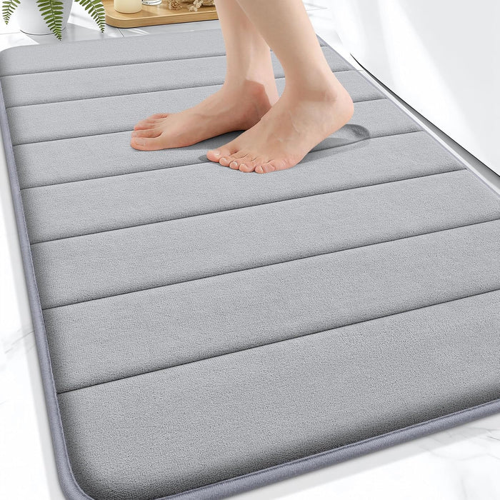 Memory Foam Bath Mat 30x20, Super Soft and Absorbent Bathroom Rugs