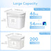 Laundry Pods Container with Pop-up Lid, 0.72+0.5 gal, 3 Pcs