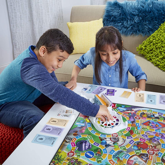 The Game of Life Board Game, Family Games for Kids Ages 8 and Up, Pegs Come in 6 Colors, Family Board Games for 2 to 4 Players