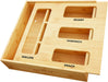 Bag Storage Organizer for Kitchen Drawer, Bamboo Organizer, Compatible with Gallon, Quart, Sandwich and Snack Variety Si