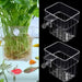 2 Pack Clear Aquarium Plant Holder Top Hanging Fish Tank Plant Holders