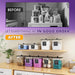 4 Pack Laundry Pods Container, Clear Laundry Room Organization Containers Essentials, Large Detergent Powder Storage Con