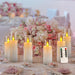 24 Pcs Acrylic LED Flameless Candles with 4 Remote,White,Flickering, Clear, Suitable for Wedding, Party, Home Decoration & Outdoor.