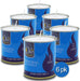 1 Day Yahrzeit Candle - 6 Pack - 24 Hour Kosher Yahrtzeit Memorial and Yom Kippur Candle in Tin Cup Holder