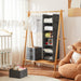 6 Tier Hanging Closet Organizer with 2 Sturdy Hooks, Grey