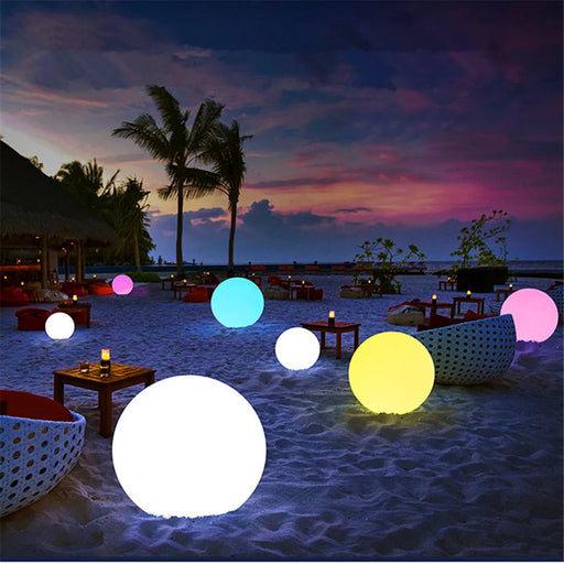 Rechargeable LED Glowing Ball Light for Kid Adult, Outdoor Globe Night Light with Remote, Great for Yard Garden Decor