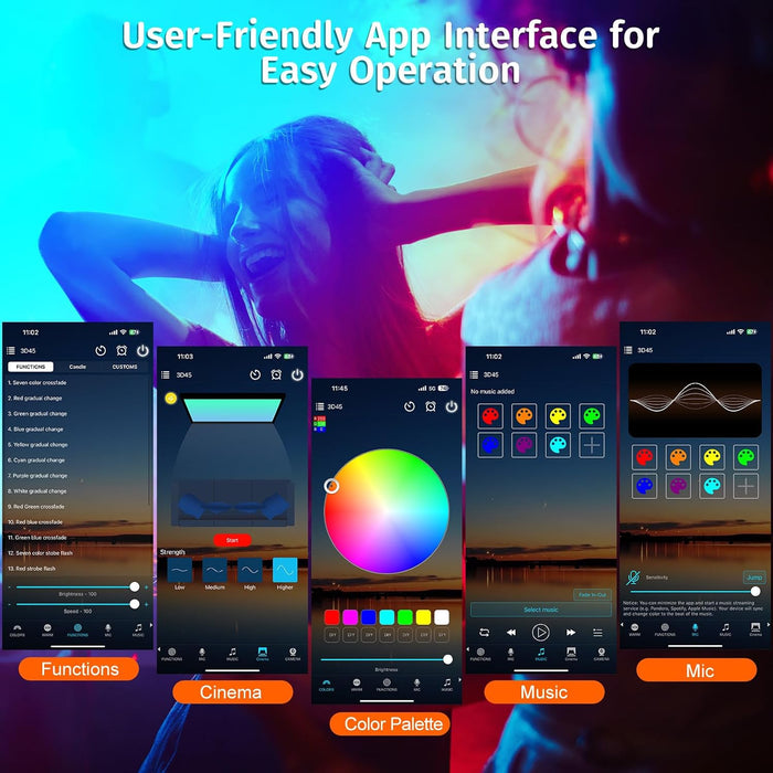 Sunset Lamp Projector with APP & Button Control LED Night Light