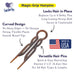 Magic-Grip Hairpins, 10 Styling Updo U-Pins for Strong Hold