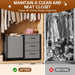 2-in-1 Closet Organizers and Storage, 3 Drawer for Closet, Grey