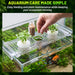 Telescoping Aquarium Plant Holder with 3 Sponge Cups