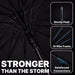 Large Umbrella for Rain & Golf, Windproof, Big, Heavy Duty Stick