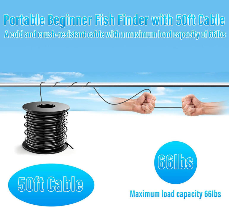 Underwater Fishing Camera 1080P HD 4.3" IPS Screen 50ft Cable