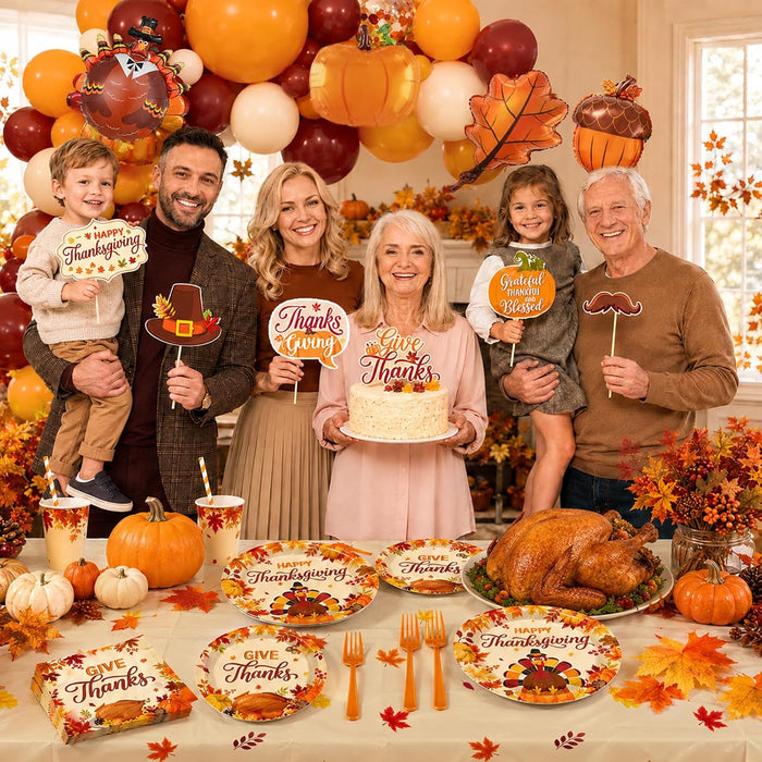 Thanksgiving Party Decorations Set, All-in-One Thanksgiving Party Supplies