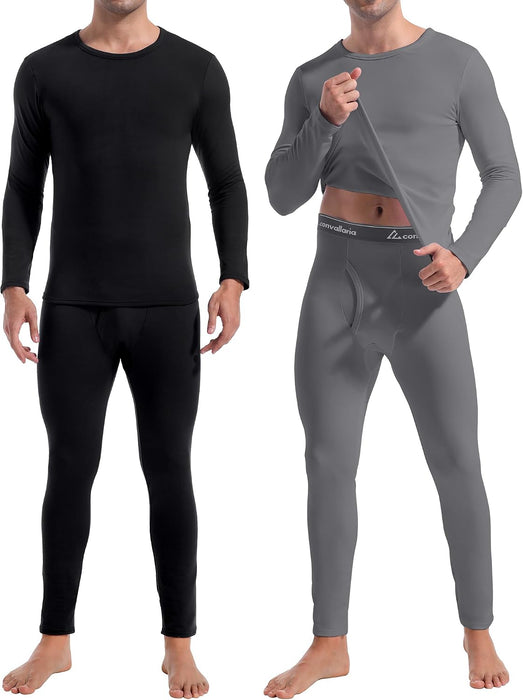 2 or 3 Sets Thermal Underwear for Men Long Johns Base Layer Cold Weather