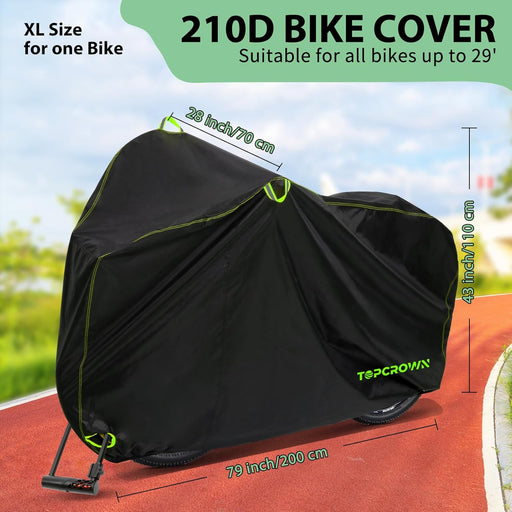 Bike Cover Waterproof Outdoor Storage Bicycle Cover for 1 Bike