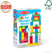Melissa & Doug 100 Wooden Building Blocks with Storage Box