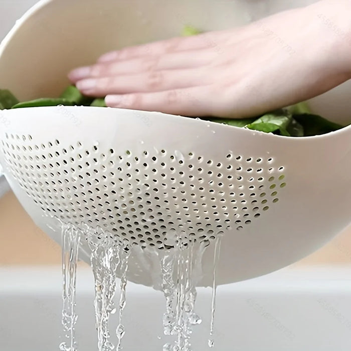 Rice and Produce Rinsing Basket — White