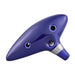 12 Hole Ocarina Ceramic Alto C Vessel Flute Wind Musical Instrument with Simple Music Score Rope for Beginners