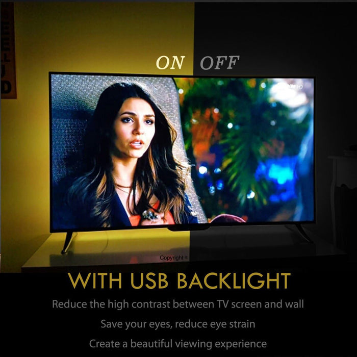 USB TV Backlight Kit for 70 75 80 82 inches Smart TV Monitor HDTV