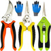 Pruning Shears, 4 Pack Garden Shears with Gardening gloves, Clippers Handheld, Stainless Steel Garden Snips, Pruners for