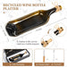 1 Pcs Wine Gifts Melted Serving Tray, Brown, Wine Bottle