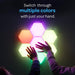LuMAGIC Tap Tap Sensory Lights – 7pk Magnetic Hexagon LED Lights