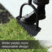 Professional Edge Lawn Tool, Heavy Duty Steel Half Moon & Saw-Tooth Blade for Clean Borders, Long Handle Reduces Back Strain, Manual Edger Ideal for Garden Edges, Sidewalks, Flower Beds
