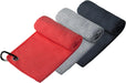 Microfiber Golf Towel (16" X 16") with Carabiner Clip, Waffle Pattern Golf Towel Hook and Loop Fastener - The Convenient Golf Cleaning Towel