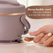 Electric Lunch Box, Portable Food Warmer for Travel, Car, On-the-Go, 20-Ounce, Blush Pink | Keeps Food Warm & Spill-Free