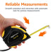 Self-Locking Tape Measure with Belt Clip, 16-Feet (5-Meters), Inch/Metric Scale, MID Accuracy, Black, Yellow