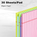 5pcs Colored Note Pads 5x8 College Ruled Small Legal Pads Paper Notepads 5 Pack Study Back Writing Pads 5 x 8 Paper Pads