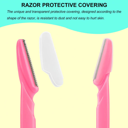66 Eyebrow Razor and Face Razor for Women and Men, Eyebrow Hair Trimmer and Shaver with Protective Cover,Safe and Newbie