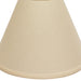 Deep Cone Hardback Lampshade with Washer Fitter, Beige Color Fabric Lampshade for Table Lamps, Natural Linen, 6Top X 19 Bottom X 13 Height
