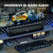 Sound Bar,Soundbar for TV with 4 Powerful Speakers,Surround Sound System for TV,17 inch Soundbar with Bluetooth/HDMI-ARC