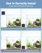Aquarium Air Pump, 3W Powerful Dual Outlet Adjustable Oxygen Aerator