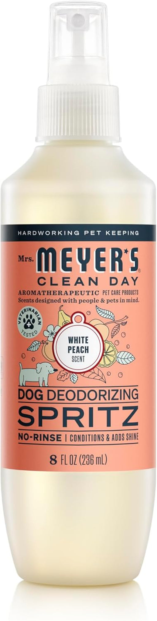 Clean Day Dog Deodorizing Spray, White Peach Scent, 8oz