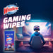 Gaming Cleaning Wipes, Pre-Moistened Wipes to Instantly Clean all Gaming Gear and Electronics, Resealable Packaging for a Freshness Lock, 25 count (Pack of 1)