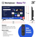Westinghouse Roku TV - 24 Inch Smart TV, HD Television with Wi-Fi Connectivity and Mobile App, Flat Screen, Bluetooth, Compatible with Apple AirPlay, Alexa and Google Assistant