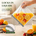 Reusable Bags Dishwasher Safe, BPA Free Reusable Gallon Freezer Bags, Stand Up Leakproof Food Storage Bags for Marinate 